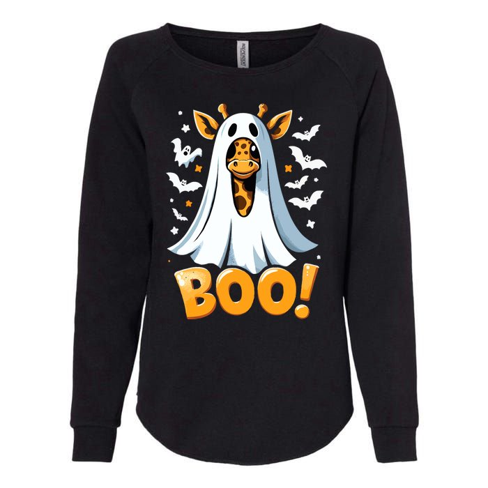 Funny Cute Giraffe Boo Halloween Costume Zoo Lover Womens California Wash Sweatshirt