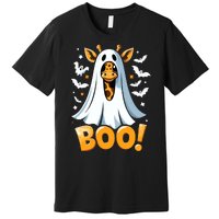 Funny Cute Giraffe Boo Halloween Costume Zoo Lover Premium T-Shirt