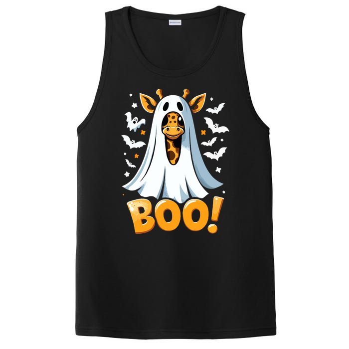 Funny Cute Giraffe Boo Halloween Costume Zoo Lover PosiCharge Competitor Tank