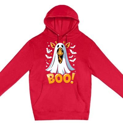 Funny Cute Giraffe Boo Halloween Costume Zoo Lover Premium Pullover Hoodie