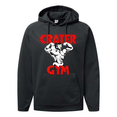 Funny Crater Gym Performance Fleece Hoodie