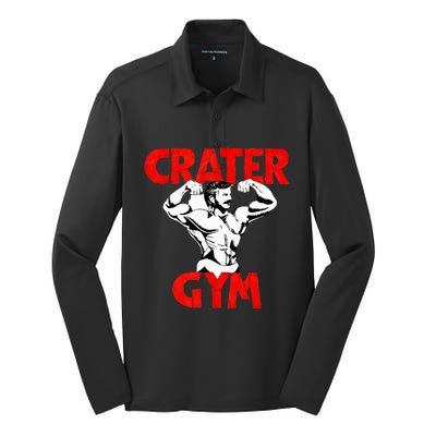 Funny Crater Gym Silk Touch Performance Long Sleeve Polo