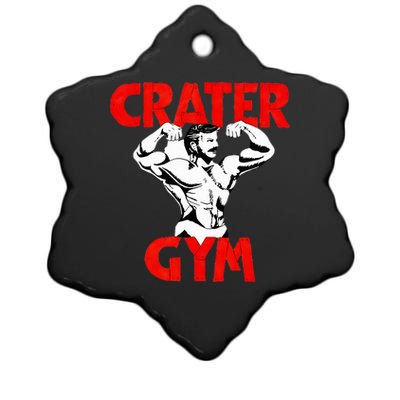 Funny Crater Gym Ceramic Star Ornament