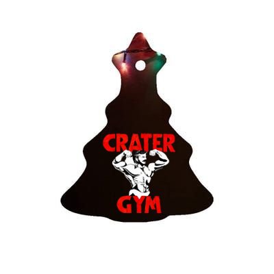 Funny Crater Gym Ceramic Tree Ornament