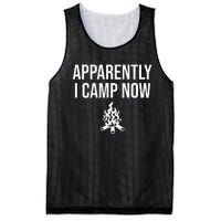 Funny Camping Gifts For Women Or Ns Apparently I Camp Now Mesh Reversible Basketball Jersey Tank