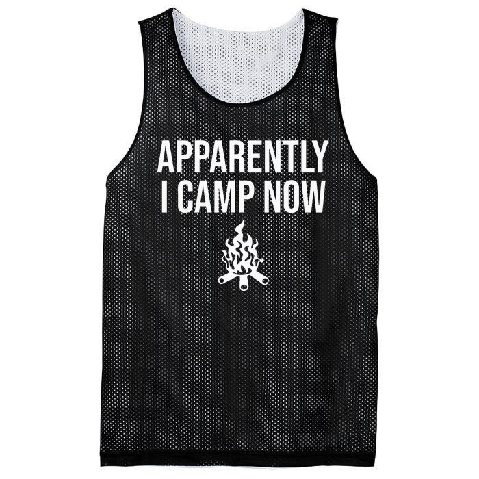 Funny Camping Gifts For Women Or Ns Apparently I Camp Now Mesh Reversible Basketball Jersey Tank