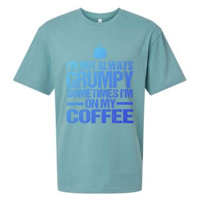 Funny Coffee Grandpa Funny Retired Papa Gift Sueded Cloud Jersey T-Shirt