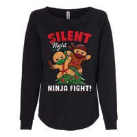 Funny Christmas Gingerbread Silent Night Ninja Fight! Womens California Wash Sweatshirt