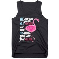 Flamingo Christian Gift Psalm 91 Bible Verse Tank Top