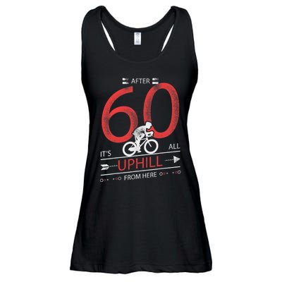 Funny Cyclist Gift  60 years old 60th Birthday Tee Ladies Essential Flowy Tank