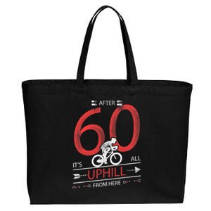 Funny Cyclist Gift  60 years old 60th Birthday Tee Cotton Canvas Jumbo Tote