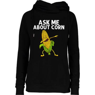 Funny Corn Gift For Wo Corn On The Cob Costume Farmer Womens Funnel Neck Pullover Hood