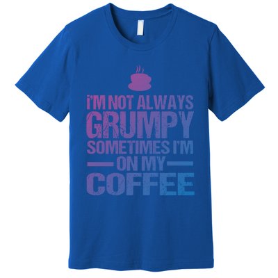 Funny Coffee Grandpa Funny Retired Papa Gift Premium T-Shirt