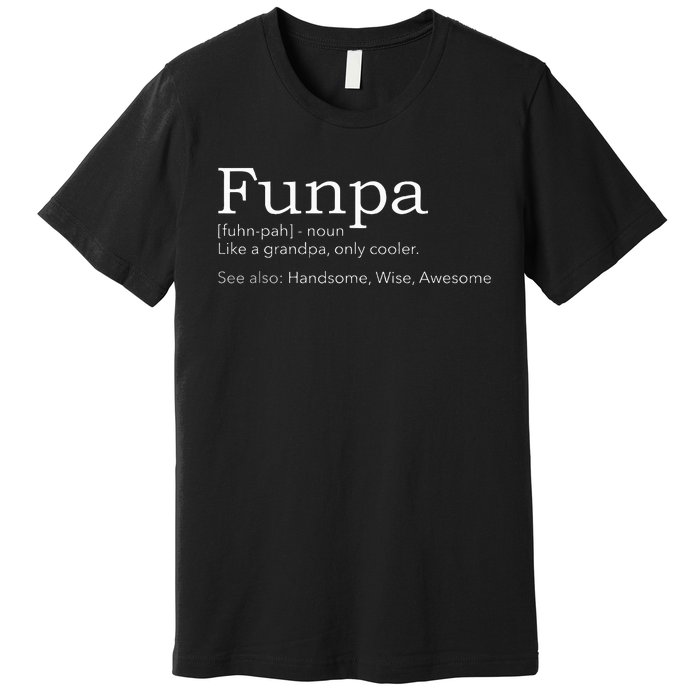 Funpa Cool Grandpa Premium T-Shirt