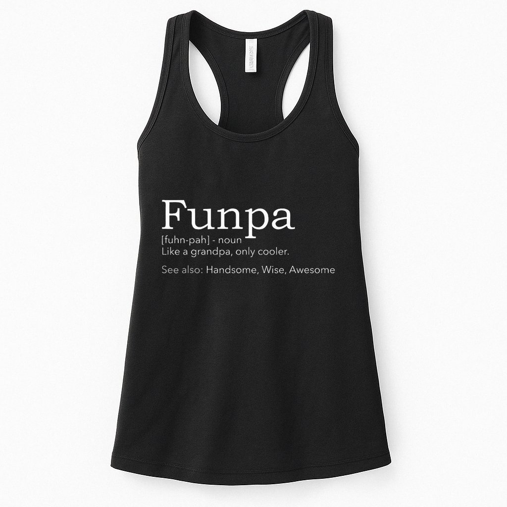 Funpa Cool Grandpa Womens Tank Top