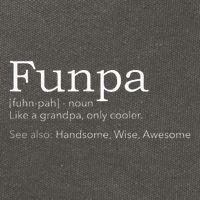 Funpa Cool Grandpa Cotton Canvas Backpack