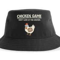 Funny Chicken Game DonT Look Design Sustainable Bucket Hat