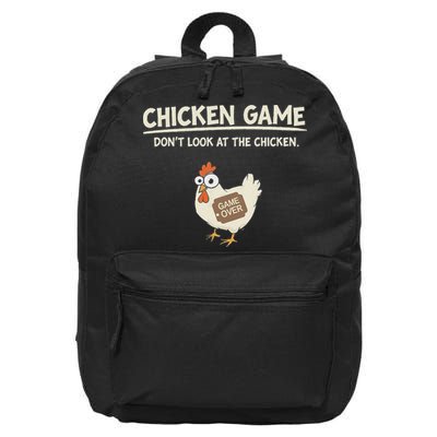 Funny Chicken Game DonT Look Design 16 in Basic Backpack
