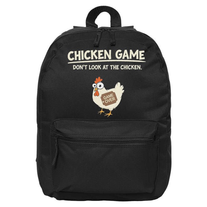 Funny Chicken Game DonT Look Design 16 in Basic Backpack