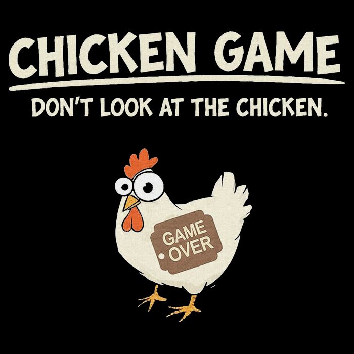 Funny Chicken Game DonT Look Design Mousepad
