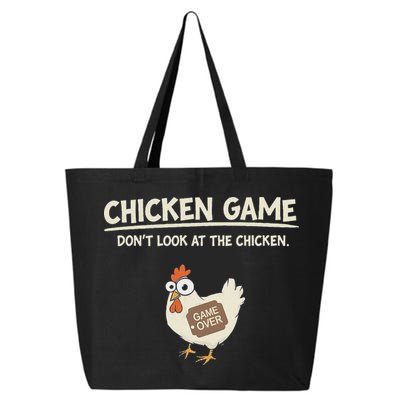 Funny Chicken Game DonT Look Design 25L Jumbo Tote