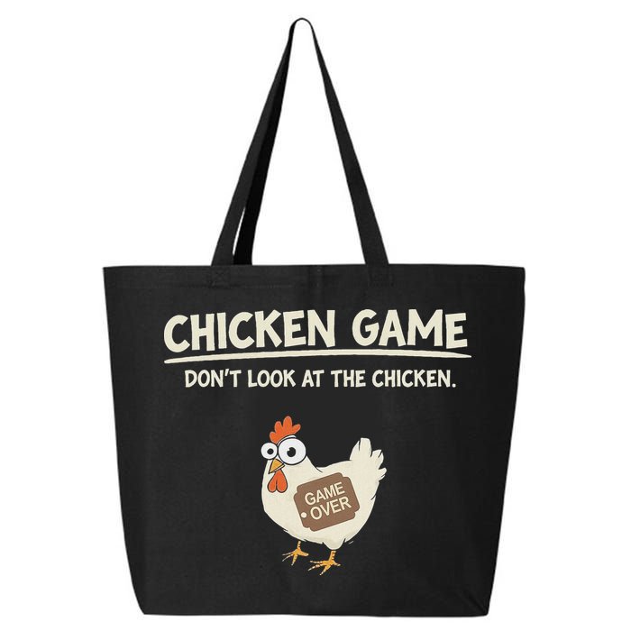 Funny Chicken Game DonT Look Design 25L Jumbo Tote