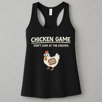 Funny Chicken Game DonT Look Design Womens Tank Top