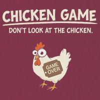 Funny Chicken Game DonT Look Design 16oz Travel Tumbler