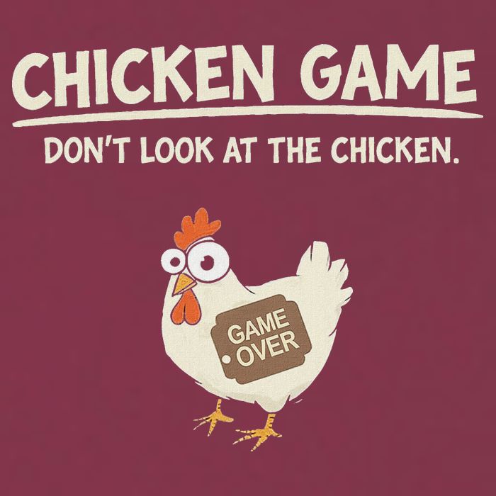 Funny Chicken Game DonT Look Design 16oz Travel Tumbler