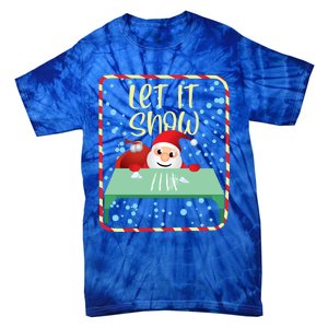 Funny Christmas Gift Cocaine Santa Gift Tie-Dye T-Shirt