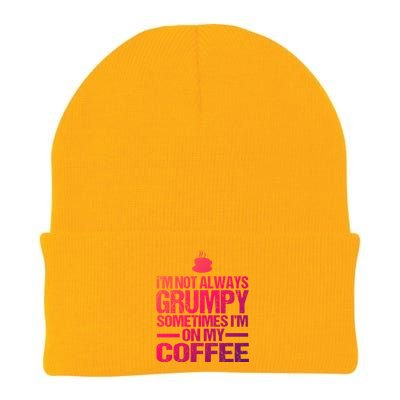 Funny Coffee Grandpa Funny Retired Papa Gift Knit Cap Winter Beanie