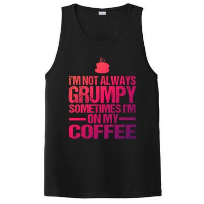 Funny Coffee Grandpa Funny Retired Papa Gift PosiCharge Competitor Tank