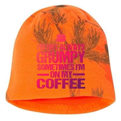 Funny Coffee Grandpa Funny Retired Papa Gift Kati - Camo Knit Beanie