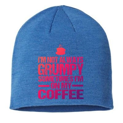 Funny Coffee Grandpa Funny Retired Papa Gift Sustainable Beanie