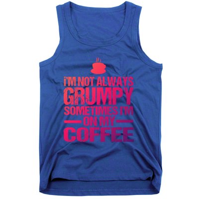 Funny Coffee Grandpa Funny Retired Papa Gift Tank Top