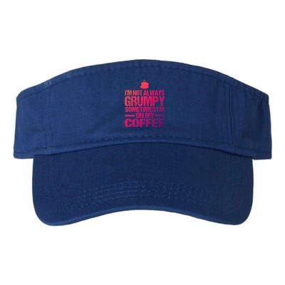 Funny Coffee Grandpa Funny Retired Papa Gift Valucap Bio-Washed Visor