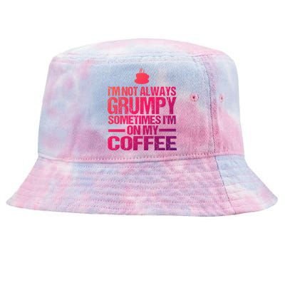 Funny Coffee Grandpa Funny Retired Papa Gift Tie-Dyed Bucket Hat