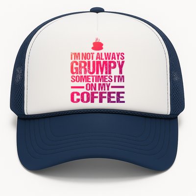 Funny Coffee Grandpa Funny Retired Papa Gift Trucker Hat