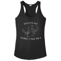 Funny Chicken Gifts Fluent In Fowl Language Ladies PosiCharge Competitor Racerback Tank