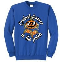 Funny Coolest Gamer Pumpkin Happy Halloween Vibe Costume Great Gift Sweatshirt