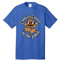 Funny Coolest Gamer Pumpkin Happy Halloween Vibe Costume Great Gift Tall T-Shirt