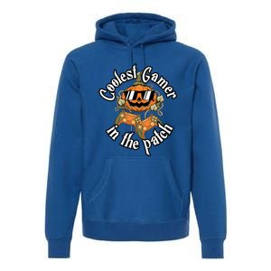 Funny Coolest Gamer Pumpkin Happy Halloween Vibe Costume Great Gift Premium Hoodie