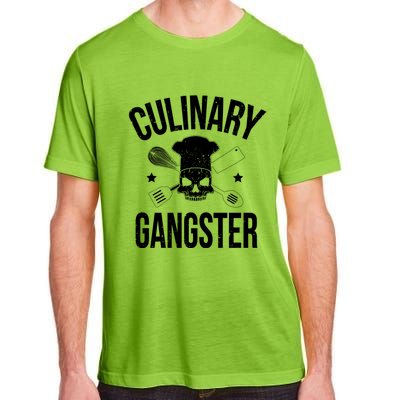 Funny Culinary Gangster Head Chef Gift Funny Cooking Humor Gift Adult ChromaSoft Performance T-Shirt