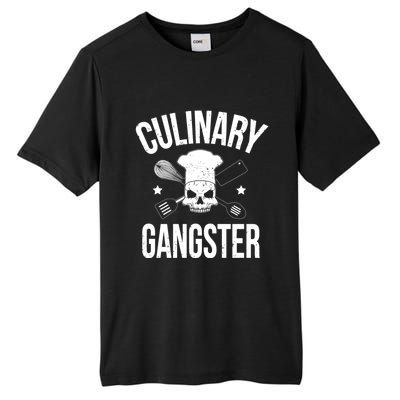 Funny Culinary Gangster Head Chef Gift Funny Cooking Humor Gift Tall Fusion ChromaSoft Performance T-Shirt