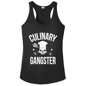 Funny Culinary Gangster Head Chef Gift Funny Cooking Humor Gift Ladies PosiCharge Competitor Racerback Tank