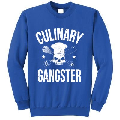 Funny Culinary Gangster Head Chef Gift Funny Cooking Humor Gift Sweatshirt