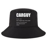 Funny Car Guy Definition Cool Comfort Performance Bucket Hat