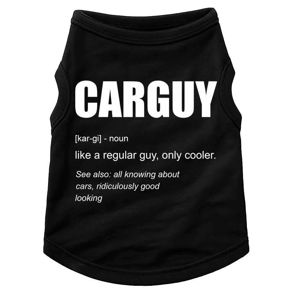 Funny Car Guy Definition Doggie Tank