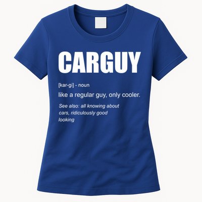 Funny Car Guy Definition Womens T-Shirt