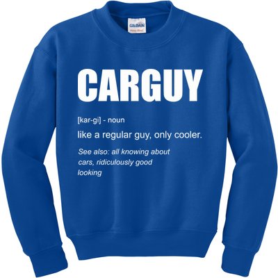 Funny Car Guy Definition Kids Sweatshirt